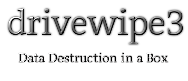drivewipe3 - data destruction in a box